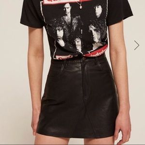 Reformation Jett Leather Mini Skirt